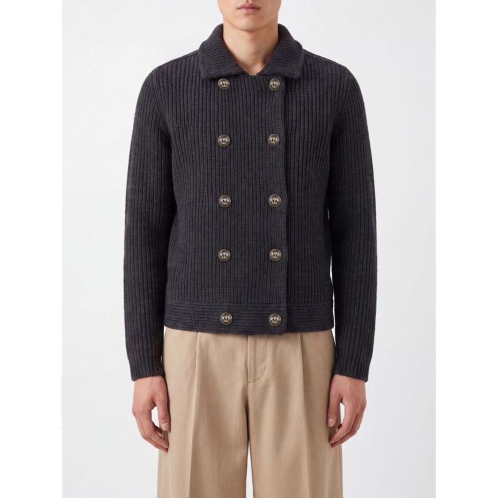 Brunello Cucinelli Men Brunello Cucinelli Double-Breasted Pure Cashmere Cardigan